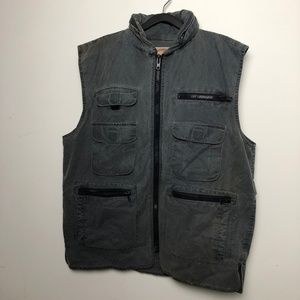 Banana Republic Unisex Size L Large Gray Denim Car